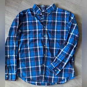 American Eagle Men’s Button Down classic fit Plaid shirt Sz Men’s Large